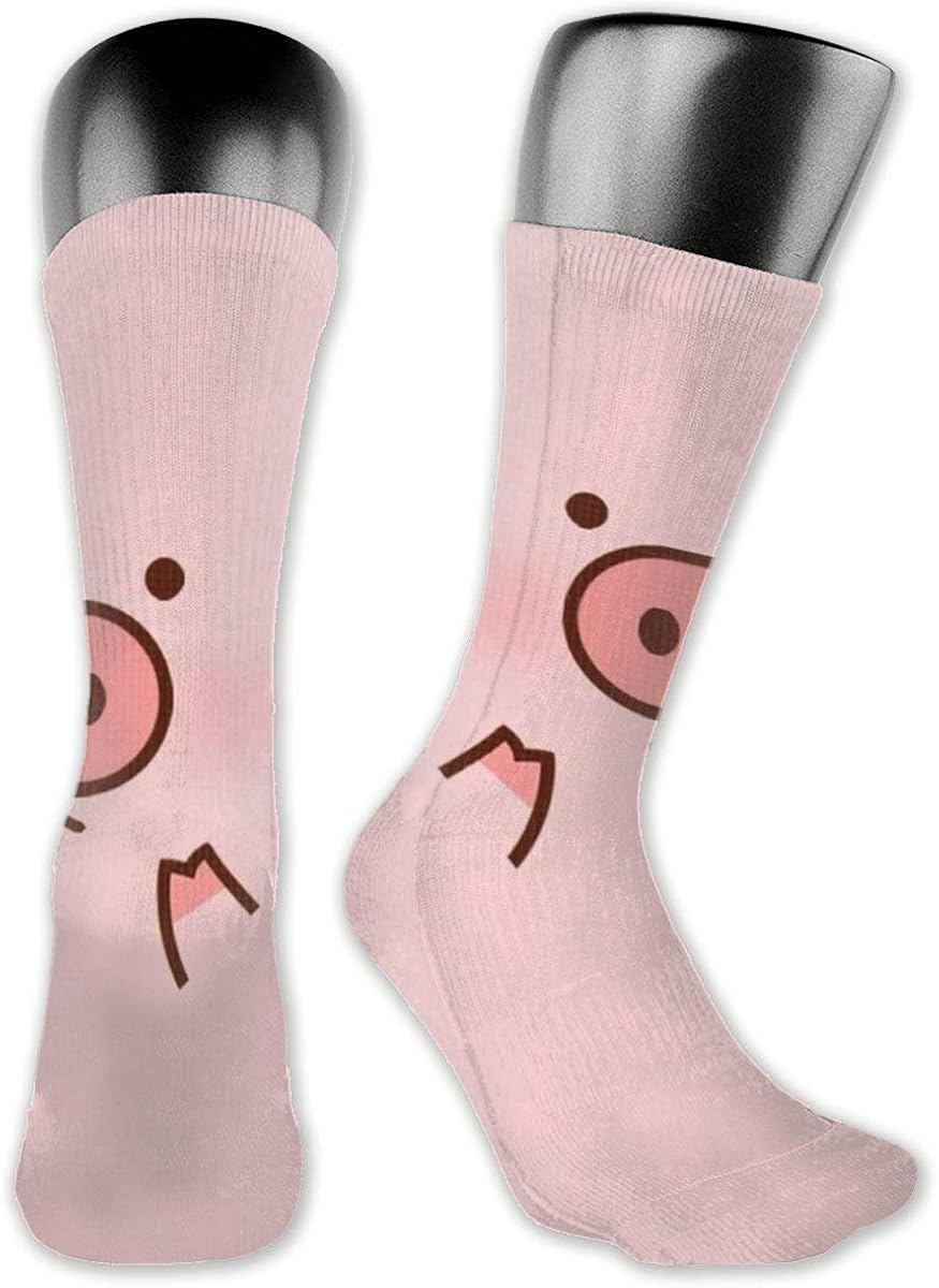 Fashion Piggy Cute Pig Cartoon 3D Print Sock Adult Crew Long Soft Casual Cosplay