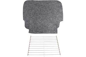 Lskioer 1 Set Seat Spring Wire Grid & Felt Pad Fits For GMC Yukon Sierra Chevy Tahoe Silverado 2000-2008, Car Seat Spring Grid Replacement 15" X 11"