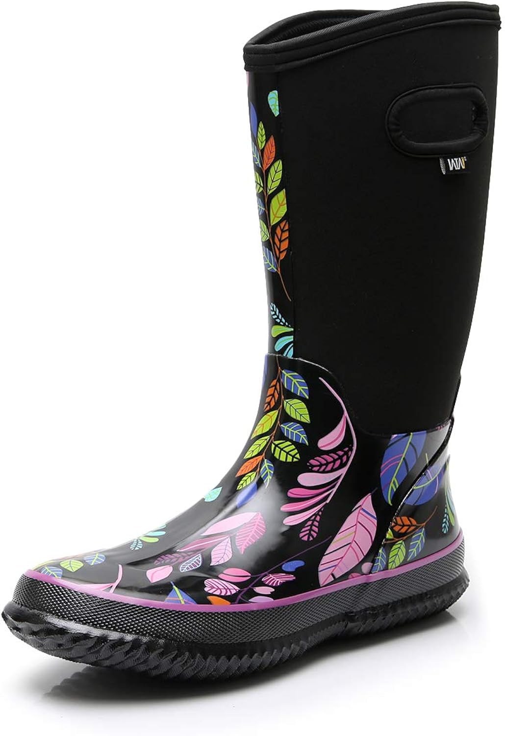 WTW Women's Rubber Neoprene Snow Boots Winter Warm