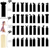 Yafe 36 Pcs Scratch Art Party Bags Fillers Rainbow Bookmarks with 36 Ropes view 2