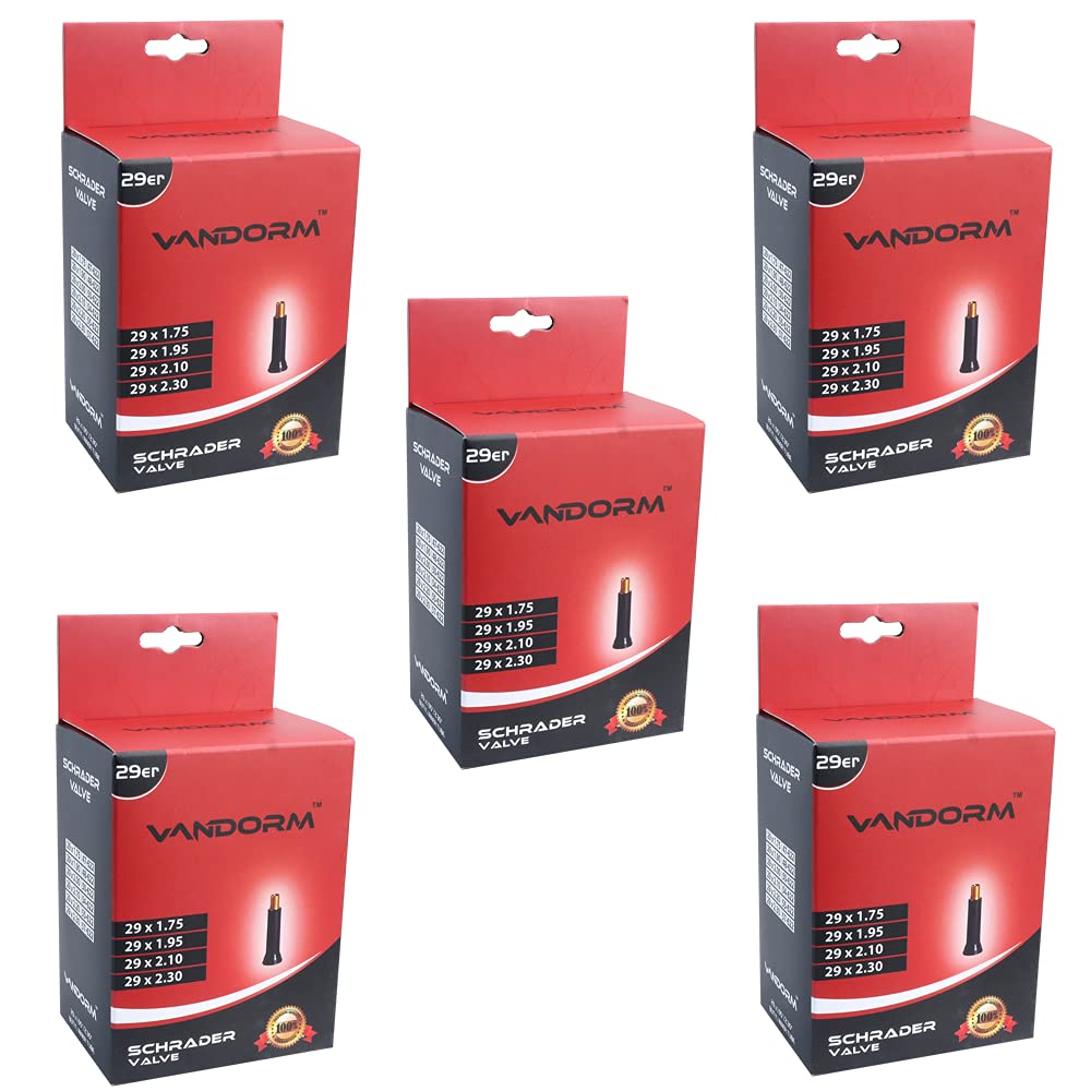 Vandorm 5 PACK 29" x 1.50" - 2.30" 29ER MTB Bike Bicycle Butyl Schrader Inner tubes