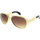 zeroUV Large King of Rock Rock &amp; Roll Aviator Sunglasses
