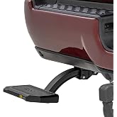 Rough Country Retractable Bed Step for Ram 2500/3500 (2019-2025) - Manual Pull Tailgate Step, Non-Slip Truck Step