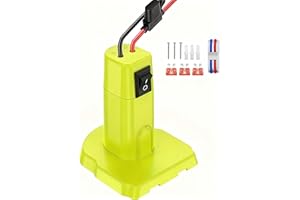 Power Wheel Battery Adapter for Ryobi 18V ONE+ Batteries, Battery Converter with 12AWG Wire, Fuses Holder, 30A Fuses, Wire Te