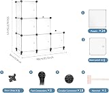 AWTATOS Storage Cube Organizer with Doors 6 Cube DIY Modular Shelves view 2