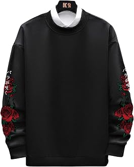 Floral Print Sweatshirt Pullover Top 