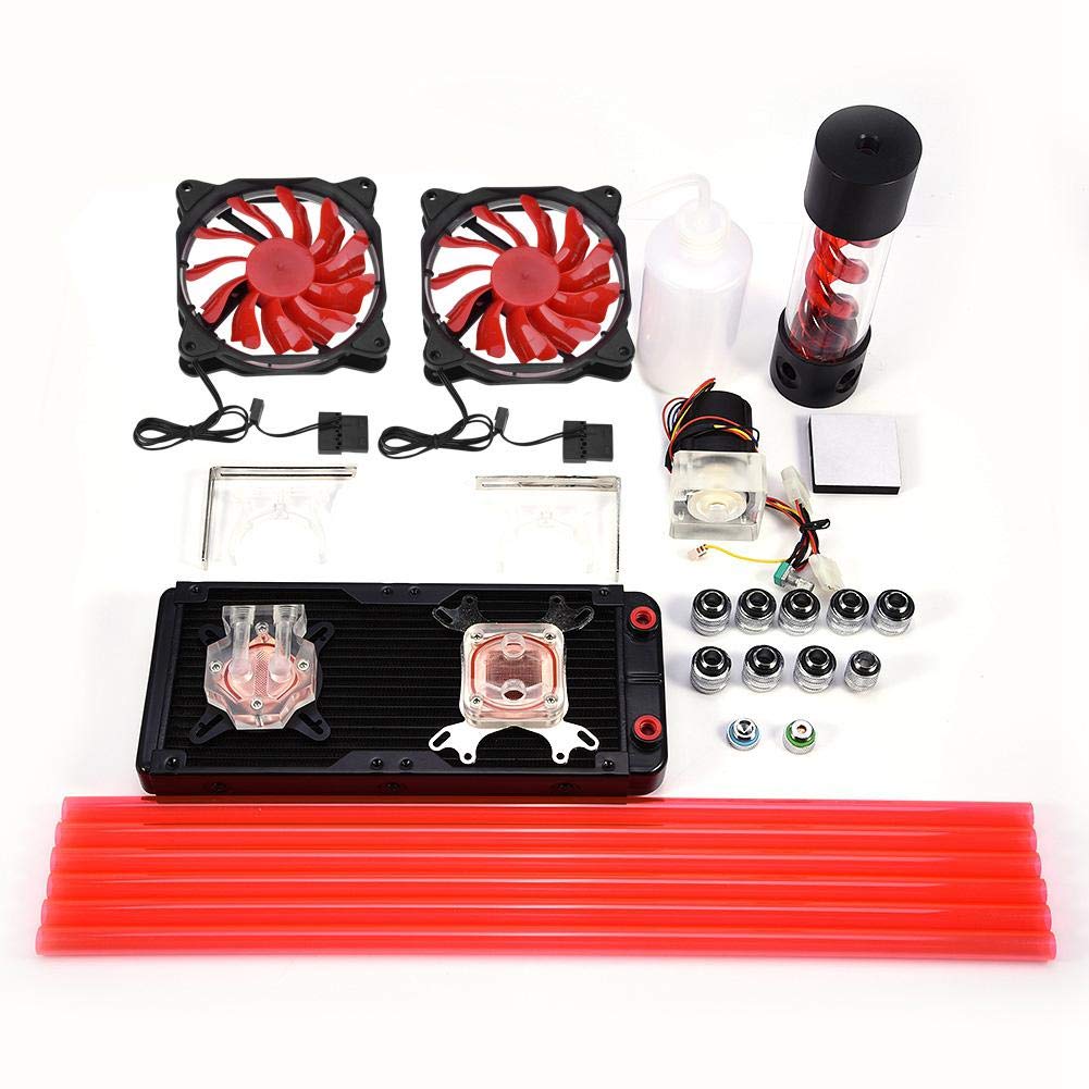 Diyeeni DIY Water Cooling Kit, 240mm Cooler Radiator G1 / 4