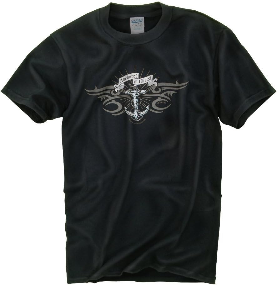 Pilgrimz Men's 'Anchored in Christ' Graphic T-Shirt