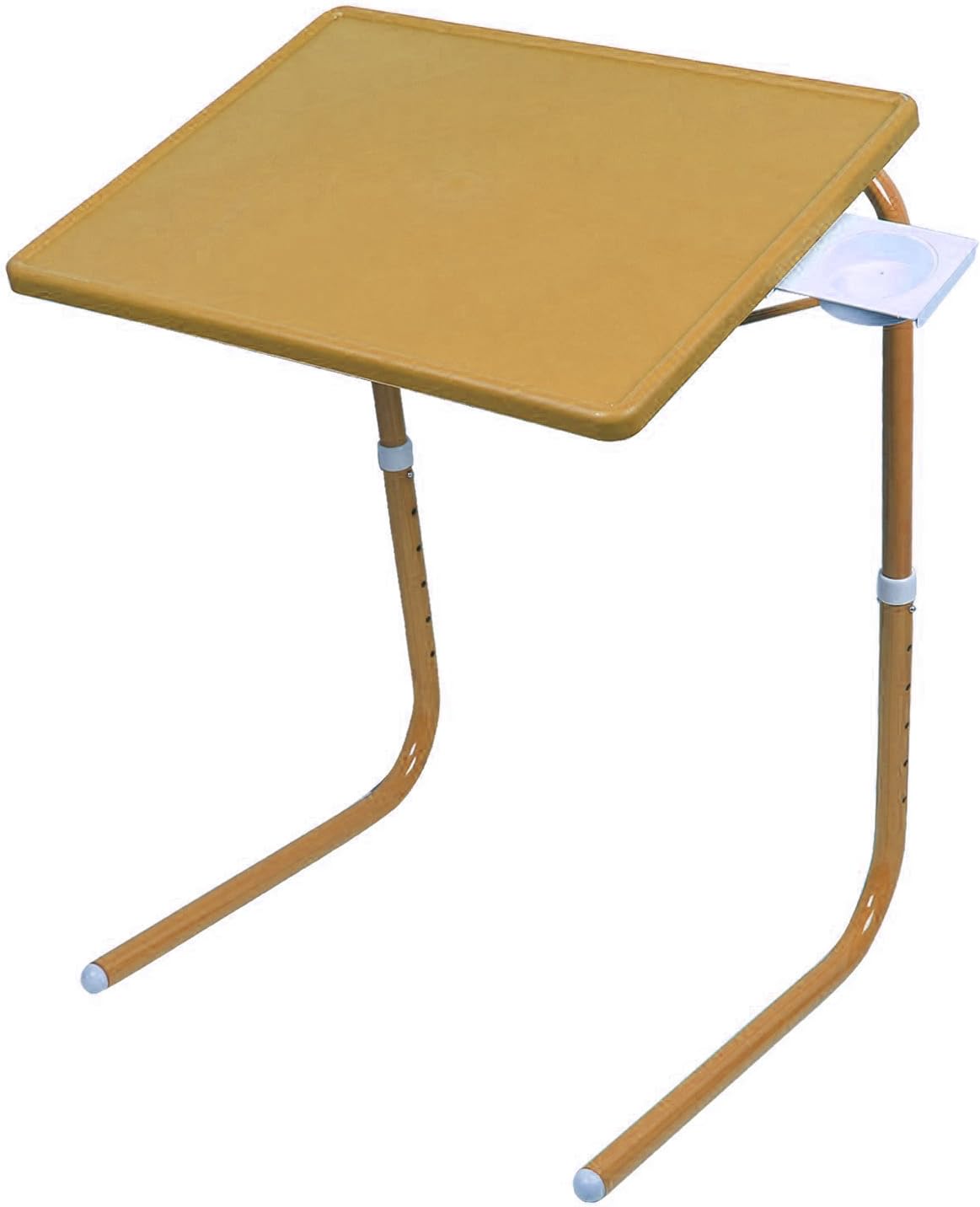 Wyvern Table-Mate with Cupholder Multi Purpose Foldable Multi Utility Table Mate for Laptop,Study Kids Office Meal Adjustable Folding Personal Brown