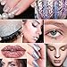 Kuqqi 45 Colors Eyeshadow Nail Art Body Glitter Shimmer Dust Powder Set