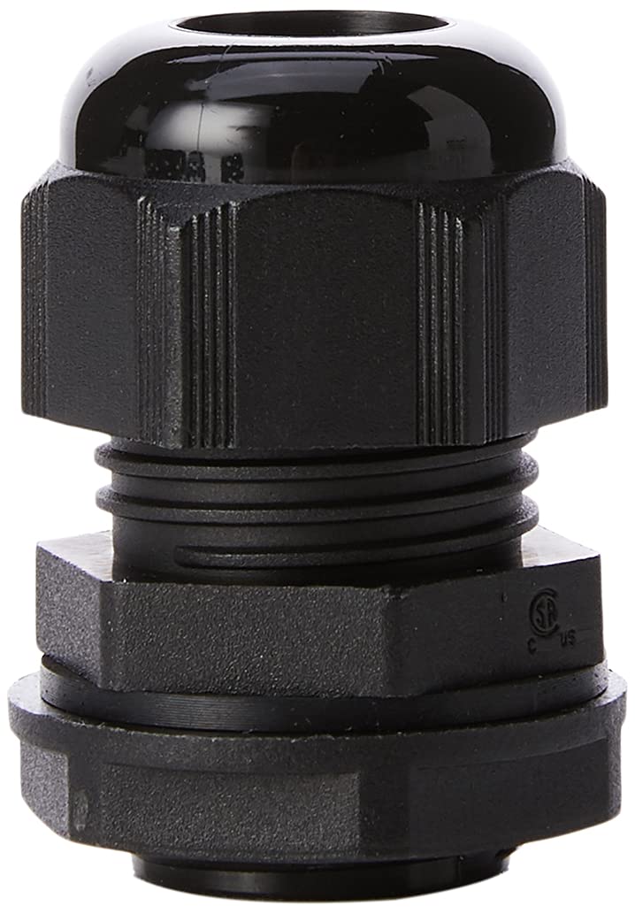 SWA Pack of 10 Black 20mm Nylon Cable Glands, Suitable for 6-12mm, M20 Thread IP68 Gland Connectors
