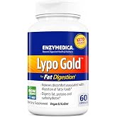 Enzymedica Lypo Gold - Enzyme Supplement for Fat Digestion - 60 Caps | Protease, Amylase &amp; Lipase Digestive Enzymes for Women &amp; Men, Gut Health &amp; Gallbladder Support