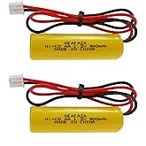 NEAFAZA 1.2v 900mAh Ni-CD AA Exit Sign Emergency Light Battery Replacement Compatible with Unitech AA900mAh OSA268 ELB CS01 Lithonia Battery EXR LED EL M6 (2 Pack)