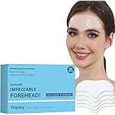 Tripsky Forehead Wrinkle Patches For Anti-Wrinkle, Overnight Facial Wrinkle Patches Jelly Pads With Collagen, Forehead Wrinkles Treatment Softening Fine Lines (White 20PCS)