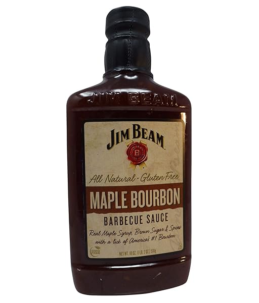 JIM BEAM, BBQ SAUCE MAPLE BOURBON, 510 GRAMS