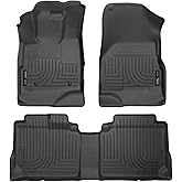 Husky Liners Weatherbeater Floor Mats | Fits 2010-2017 Chevrolet Equinox & GMC Terrain | Front & 2nd Row, 3-pc Black - 98131