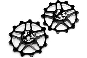 JRC Components Pair of 13T Jockey Wheels for Shimano MTB 12SPEED | Ceramic Derailleur Pulley Wheels | Hybrid Ceramic Bearing