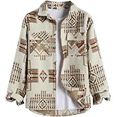 ZAFUL Mens Plaid Shirt,Long Sleeves,Classic Flannel Shirt Button Down Shirt Jacket Tops