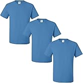 Jerzees Men's Black Heather Adult Short Sleeve Tee 3 Pack