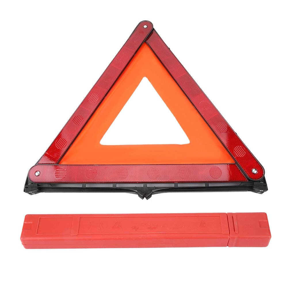Reflective Triangle, Universal Foldable Car Reflective Triangle Emergency Fault Sign Warning Board Car Stop Sign