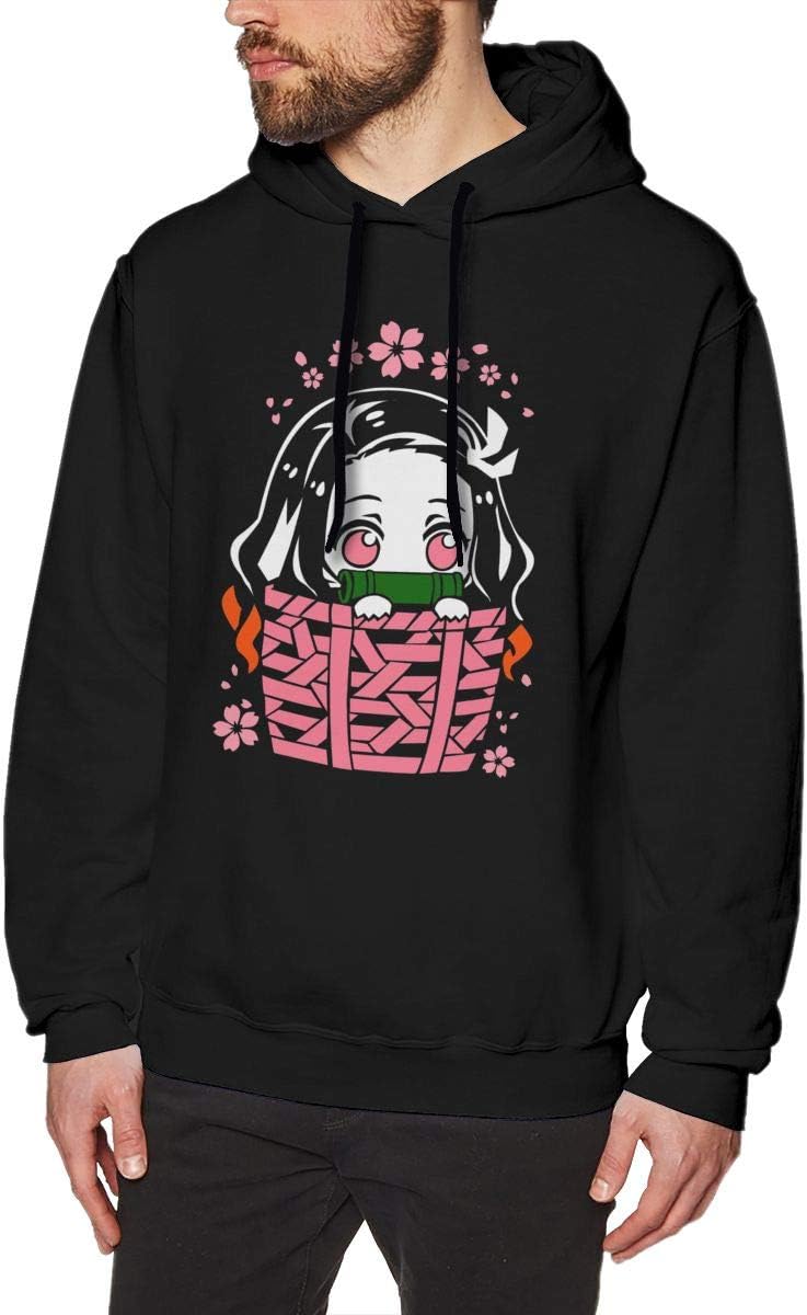 Anime Demon Slayer Kimetsu No Yaiba X Kamado Tanjirou Men's Long Sleeved Pullover Sweatshirts Hoodies