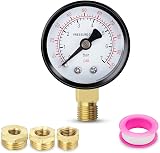 Innfeeltech 40mm Well Pump Pressure Gauge BSP 1/8 for 0-7 Bar 0-100 Psi