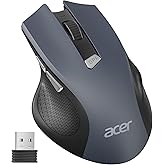 Acer Wireless Mouse for Laptop, 2.4GHz Computer Mouse Wireless with USB Receiver, Portable Cordless Mice, 3 Adjustable DPI Er