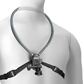 NEEWER Neck Mount Compatible with GoPro DJI Insta360 Action Cameras, GP49 | Quick Release Neck Holder with Air Cushion, Adjustable Chest Strap, Accessories Kit for POV Vlogging Video Recording