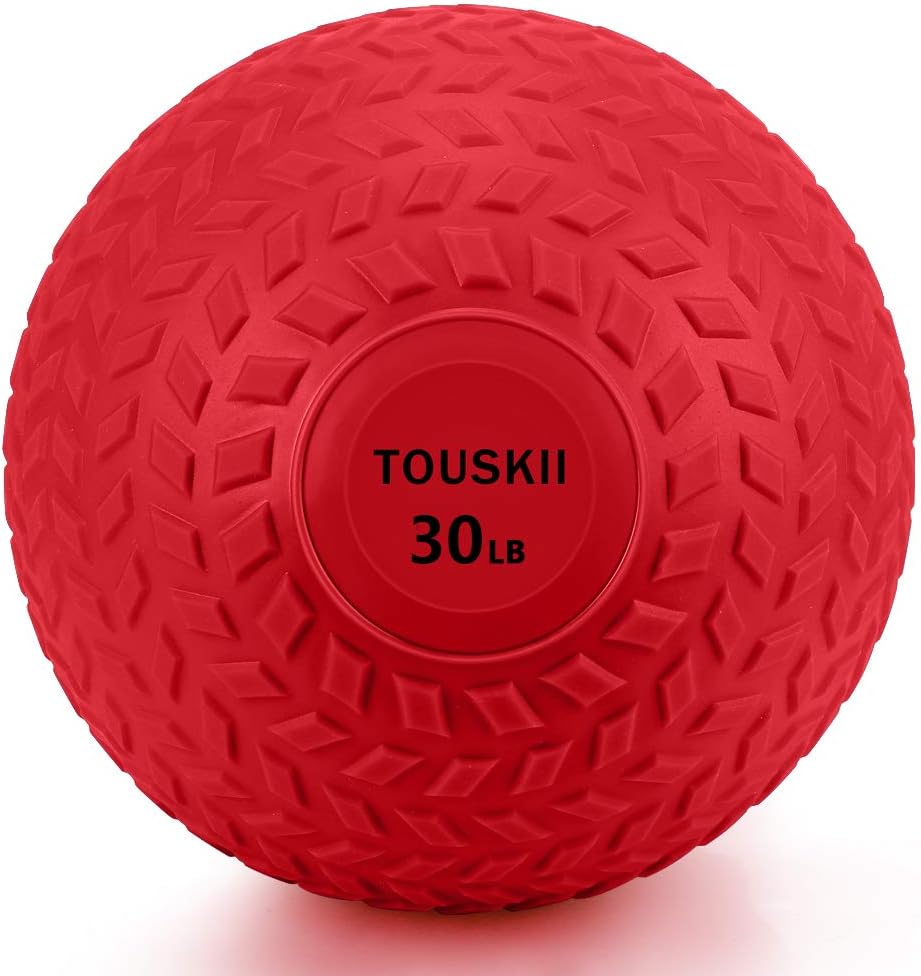TOUSKII Slam Ball for Strength, Medicine Ball with Strong Grip, Weight Balls for Crossfit Strength & Conditioning Exercises, Available in 10, 15, 20, 30, 40, 50 LB Weight: Sports & Outdoors