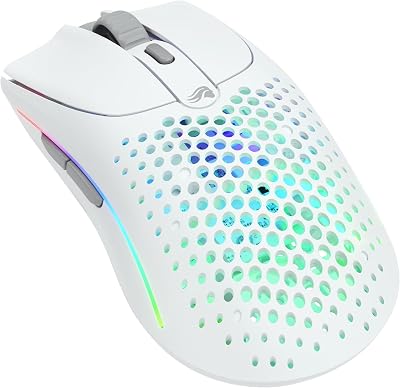 Model O 2 Wireless Gaming-Maus, 68g, BAMF 2.0 Sensor, in Mattweiß