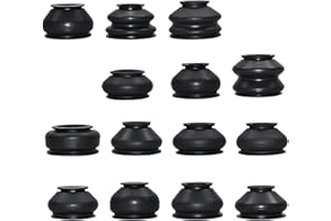 Fiknonk 14 PCS Ball Joint Boot and Tie Rod Boot Kit, Rubber Dust Covers Set for Suspension and Steering Linkage, Sealed Prote
