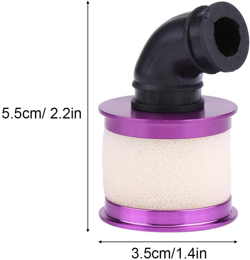 RC Car Air Filter, Sponge Open Aluminium Alloy 1/10 RC Car Air Filter for HSP 94122/188 Car Buggy Truck(Purple) - Image 4
