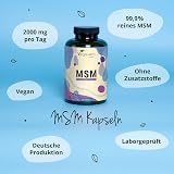Vegavero MSM Capsules 2000 mg Organic Sulfur 365 Vegan Non-GMO view 2