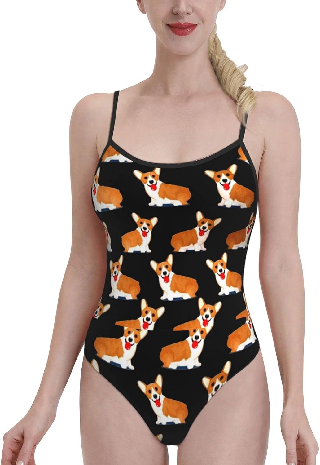 Corgi Dog Ladies Swimsuit One Piece Sexy Bikini Summer Beach Surfing At 