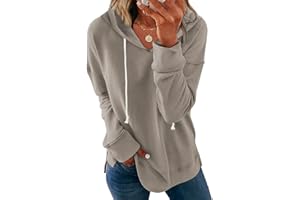 Syellowafter Women Casual Hoodie Long Sleeves Fashion Pullover Loose Fit Tunic Winter Tops Comfy Shirts