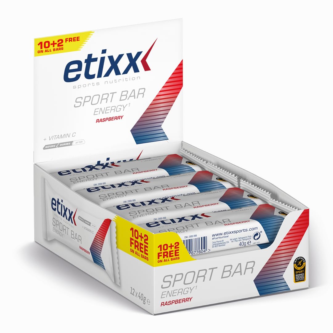 Etixx Etixx Energy Sport Red Fruit Bars 12 Units 200 g
