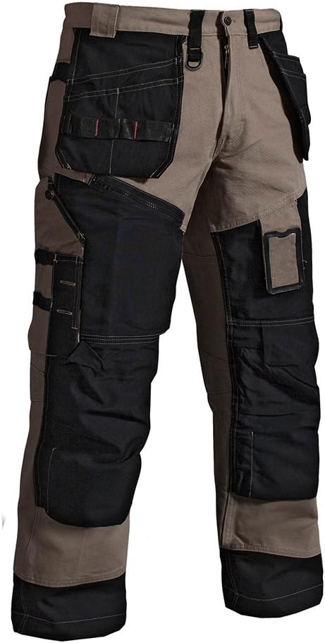 Blaklader 150013202899C154 X1500 Trousers Craftman, Size 38/34, Kaki/Black
