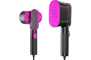 FEKTIK Portable Handheld Garment Steamer for Clothes - 1000W Single Spray Steam for Travel & Home - 2 in 1 Fabric Wrinkle Remover, 20S Fast Heat-up,Steam Iron for Any Fabric, 2024 Essentials (110V ONLY)