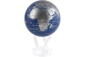 MOVA Globe Metallic Blue and Silver 4.5"
