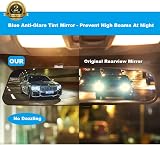 Kitbest Mirror Anti Glare Rearview Interior Clip On Panoramic Wide Angle view 3