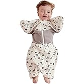 GROWNSY Transitional Swaddle Sleep Sack 3-6 Months, Starfish Design Baby Swaddle Sack, Dual-Zipper for Easy Diaper Changes, P