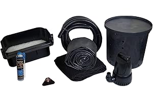 HALF OFF PONDS Simply Waterfalls 3300 Pond Free Waterfall Kit, with 8 ft by 15 ft EPDM Liner and 3,000 GPH Aqua Pulse Series Submersible Pump - PSAN3