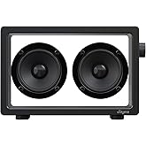JAYINE Cassette Portable Bluetooth Speaker, 16W Minimalist Speakers Bluetooth Wireless Loud, HD Powerful Sound and Wide Compatibility V5.3 for Indoor Outdoor - Black