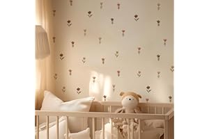 QUCHENG Boho Wall Stickers Girls Bedroom Removable Wall Decals Nursery Kids Room Decor Vinyl Murals DIY Cute Decorations 6 Sheets