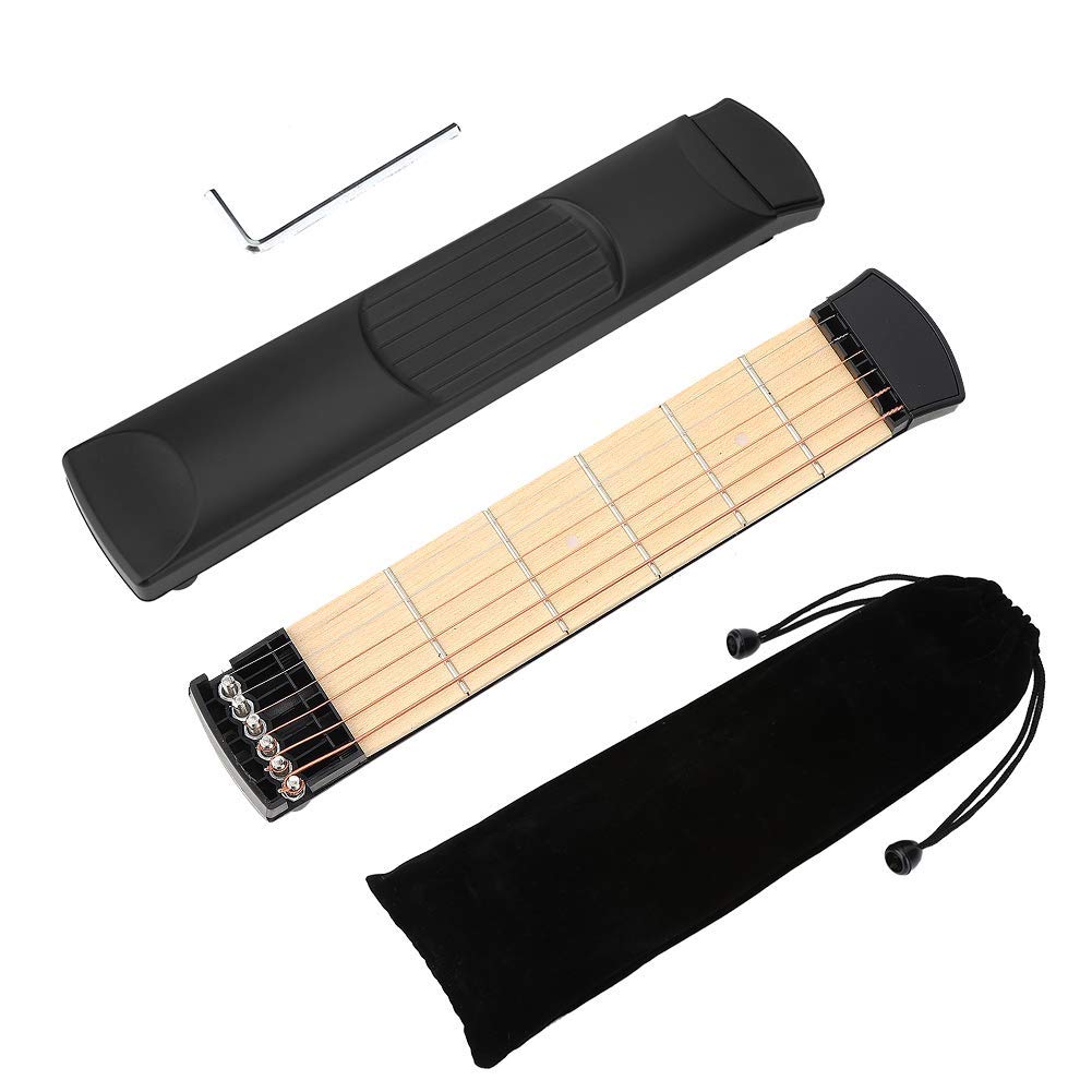 Portable Pocket Guitar Chord Trainer 6 Fret Practice Neck Tool for Beginner Fingering