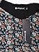 Allegra K Women Stretchy Self Tie Bowknot Shoulder Flower Print V-Neck Dress