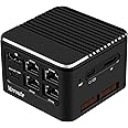 Mrroute MR-M1 Plus Mini PC Computer Intel i3-N305, 8C/8T, 16G RAM NO SSD, 4K Display 4 LAN I226 2.5GbE/USB3.1/Type-C/HDMI,Linux/Ubuntu PC