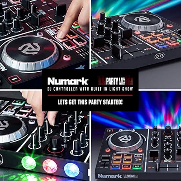 Controlador DJ Numark, modelo Party Mix para principiantes - Imagen 7