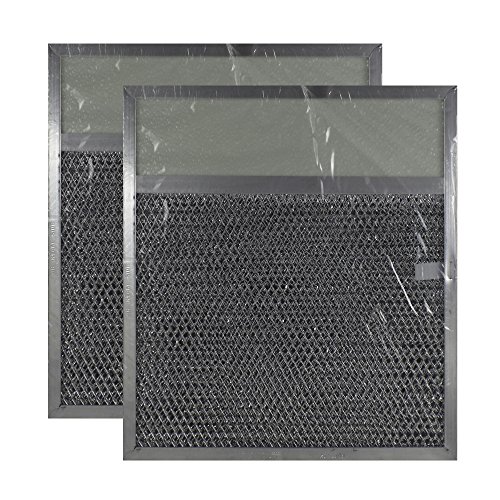 2-PACK Air Filter Factory 11-1/2 x 11-3/4 x 3/8 Range Hood Aluminum Charcoal Combo Lens Filters AFF147-CMB-L