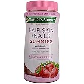 Nature's Bounty Optimal Solutions Hair, Skin and Nails Gummies, 80 ea (Pack of 6)